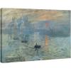 imageWieco Art Extra Large Black Framed Art Impression Sunrise of Claude Monet Famous Paintings Reproduction Seascape Artwork Pictures on Canvas Wall Art for Home Decorations Black48L x 36W