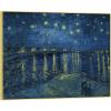 imageWieco Art Extra Large Gold Framed Art Starry Night Over The Rhone Canvas Prints Wall Art by Van Gogh Paintings Reproduction Abstract Framed Artwork for Wall Decor