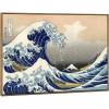 imageWieco Art Framed Art Great Wave of Kanagawa Katsushika Hokusai Giclee Canvas Prints Wall Art Large Abstract Seascape Paintings for Home Living Room Decorations