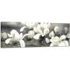 imageWieco Art Framed Art Magnolia Flower Modern Canvas Prints Floral Prints Reproduction Pictures Artwork on Stretched and Framed Canvas Wall Art for Home Decoration Wall Decor Black48L x 16W