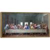 imageWieco Art Framed Canvas Prints Wall Art the Last Supper by Leonardo Da Vinci Classic Art Reproductions Jesus Canvas Wall Art for Home Decoration33x17inchx1pcNATURAL