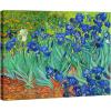 imageWieco Art Framed Wall Art Irises by Van Gogh Famous Flowers Oil Paintings Reproduction Large Canvas Prints Modern Canvas Prints Artwork Pictures on Canvas for Wall Decor Black Frame48L x 36W