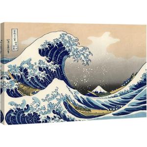 imageWieco Art Extra Large Black Framed Art Great Wave of Kanagawa Katsushika Hokusai Canvas Prints Wall Art Abstract Seascape Paintings for Living Room Home Decorations32L x 36W