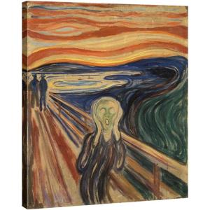 imageWieco Art Framed Art The Scream by Edward Munch Famous Paintings Reproduction Abstract Canvas Prints Artwork for Wall Decor Modern Canvas Wall Art for Home ampamp office Decoration24L x 20W