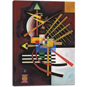 imageWieco Art Framed Canvas Wall Art Gewebe 1923 by Wassily Kandinsky Classic Famous Abstract Paintings Reproductions Canvas Wall Art for Home DecorationArtwork9