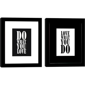 imageWieco Art Motivational Wall Art Inspirational Office Wall Decor Positivie quotes 11x14 Picture Frames and Real Glass for Home Office Wall Decoration Set of 2BLACKW0031