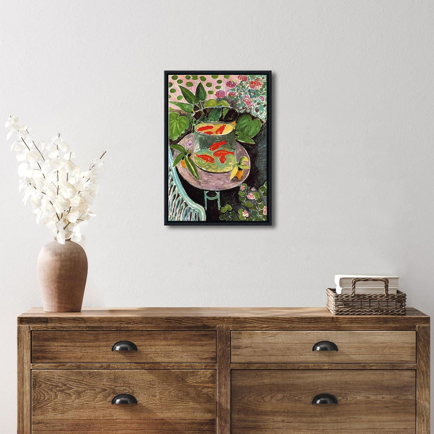 imageWieco Art Canvas Prints Goldfish by Henri Matisse Colorism Aesthetic Abstract Canvas Wall Art for Wall Decor and Home Office Decorations17L x 12W