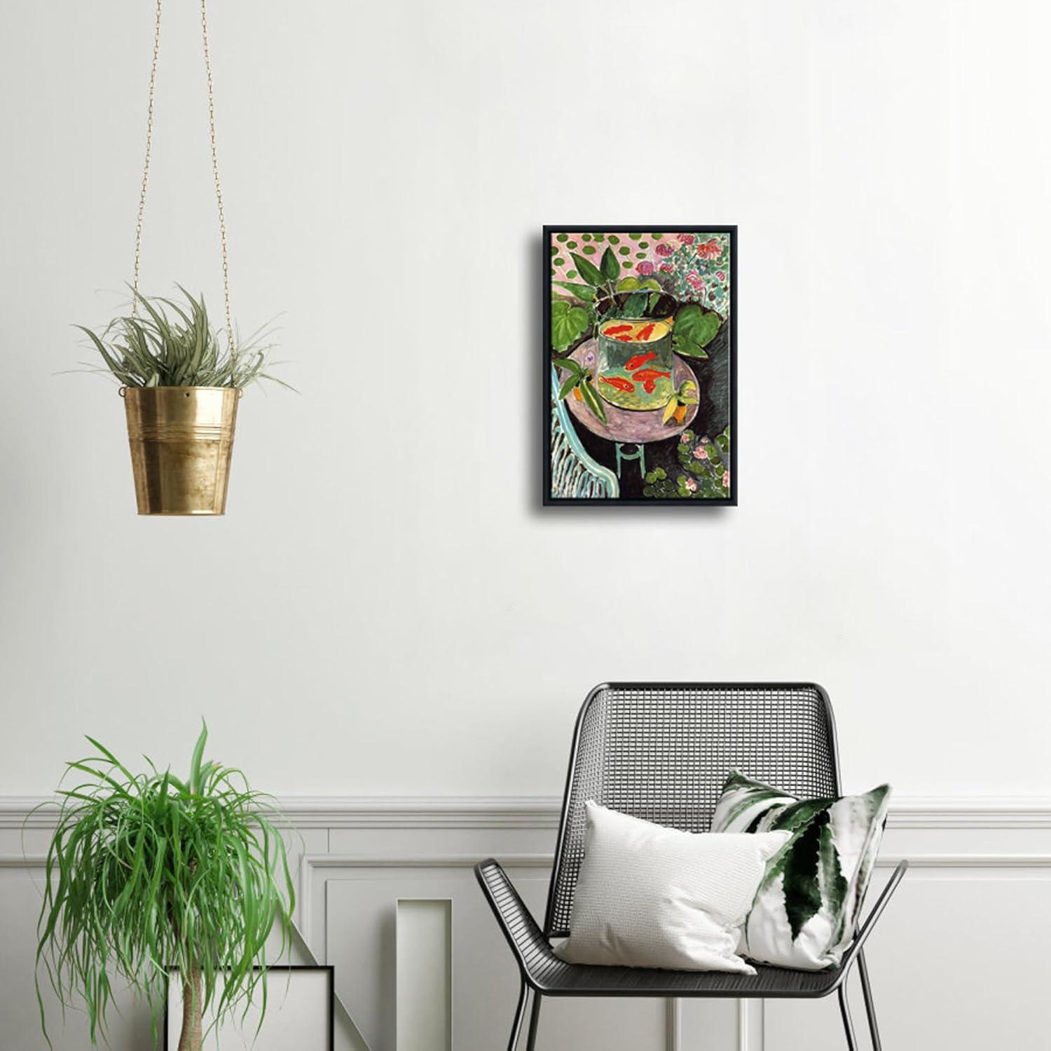 imageWieco Art Canvas Prints Goldfish by Henri Matisse Colorism Aesthetic Abstract Canvas Wall Art for Wall Decor and Home Office Decorations17L x 12W