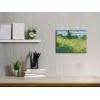 imageWieco Art Abstract Canvas Prints Wall Art Green Field 1889 by Van Gogh Famous Oil Paintings Reproduction Artwork Stretched Landscape Picture for Living Room Home Office Decoration16L x 12W
