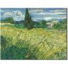 imageWieco Art Abstract Canvas Prints Wall Art Green Field 1889 by Van Gogh Famous Oil Paintings Reproduction Artwork Stretched Landscape Picture for Living Room Home Office Decoration24L x 20W