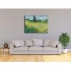 imageWieco Art Abstract Canvas Prints Wall Art Green Field 1889 by Van Gogh Famous Oil Paintings Reproduction Artwork Stretched Landscape Picture for Living Room Home Office Decoration30x40inch