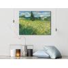 imageWieco Art Abstract Canvas Prints Wall Art Green Field 1889 by Van Gogh Famous Oil Paintings Reproduction Artwork Stretched Landscape Picture for Living Room Home Office Decoration32L x 24W