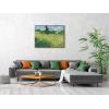 imageWieco Art Abstract Canvas Prints Wall Art Green Field 1889 by Van Gogh Famous Oil Paintings Reproduction Artwork Stretched Landscape Picture for Living Room Home Office Decoration32L x 24W