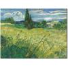 imageWieco Art Abstract Canvas Prints Wall Art Green Field 1889 by Van Gogh Famous Oil Paintings Reproduction Artwork Stretched Landscape Picture for Living Room Home Office Decoration32L x 24W