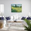 imageWieco Art Abstract Canvas Prints Wall Art Green Field 1889 by Van Gogh Famous Oil Paintings Reproduction Artwork Stretched Landscape Picture for Living Room Home Office Decoration24L x 20W