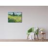 imageWieco Art Abstract Canvas Prints Wall Art Green Field 1889 by Van Gogh Famous Oil Paintings Reproduction Artwork Stretched Landscape Picture for Living Room Home Office Decoration32L x 24W