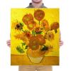 imageWieco Art Abstract Flowers Giclee Canvas Prints Wall Art Vase with Fifteen Sunflowers by Van Gogh Classic Oil Paintings Reproduction for Home Decor Modern Stretched and Framed Floral Picture24L x 20W
