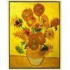 imageWieco Art Abstract Flowers Giclee Canvas Prints Wall Art Vase with Fifteen Sunflowers by Van Gogh Classic Oil Paintings Reproduction for Home Decor Modern Stretched and Framed Floral Picture162L x 122W