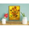 imageWieco Art Abstract Flowers Giclee Canvas Prints Wall Art Vase with Fifteen Sunflowers by Van Gogh Classic Oil Paintings Reproduction for Home Decor Modern Stretched and Framed Floral Picture17L x 13W