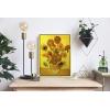 imageWieco Art Abstract Flowers Giclee Canvas Prints Wall Art Vase with Fifteen Sunflowers by Van Gogh Classic Oil Paintings Reproduction for Home Decor Modern Stretched and Framed Floral Picture162L x 122W