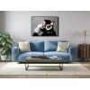 imageWieco Art Black Framed Monkey With Headphones Banksy Graffiti Art Abstract Canvas Painting Posters and Prints Animal Canvas Wall Art for Wall Decor and Home decorations
