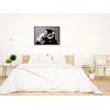 imageWieco Art Black Framed Monkey With Headphones Banksy Graffiti Art Abstract Canvas Painting Posters and Prints Animal Canvas Wall Art for Wall Decor and Home decorations