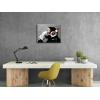imageWieco Art Black Framed Monkey With Headphones Banksy Graffiti Art Abstract Canvas Paintings Prints Animal Canvas Wall Art for Wall Decor and Home decorations Office Decor16L x 12W