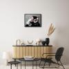 imageWieco Art Black Framed Monkey With Headphones Banksy Graffiti Art Abstract Canvas Paintings Prints Animal Canvas Wall Art for Wall Decor and Home decorations Office Decor17L x 13W