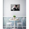 imageWieco Art Black Framed Monkey With Headphones Banksy Graffiti Art Abstract Canvas Paintings Prints Animal Canvas Wall Art for Wall Decor and Home decorations Office Decor28L x 20W