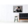 imageWieco Art Black Framed Monkey With Headphones Banksy Graffiti Art Abstract Canvas Paintings Prints Animal Canvas Wall Art for Wall Decor and Home decorations Office Decor28L x 20W