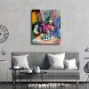 imageWieco Art Canvas Prints Wall Art Still Life of Peonies in a Vase 1907 by Henri Matisse Abstract Canvas Art Print for Wall Decor and Home Office Decorations20x24inch50x60cm