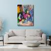 imageWieco Art Canvas Prints Wall Art Still Life of Peonies in a Vase 1907 by Henri Matisse Abstract Canvas Art Print for Wall Decor and Home Office Decorations24x32inch60x80cm