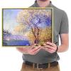 imageWieco Art Canvas Wall Art Antibes Seen from The Salis Garden 1988 by Claude Monet Oil Paintings Reproduction Modern Canvas PrintsArtwork on Canvas for Home Office DecorationsFramed