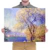 imageWieco Art Canvas Wall Art Antibes Seen from The Salis Garden 1988 by Claude Monet Oil Paintings Reproduction Modern Canvas PrintsArtwork on Canvas for Home Office DecorationsGallery Wrapped