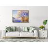 imageWieco Art Canvas Wall Art Antibes Seen from The Salis Garden 1988 by Claude Monet Oil Paintings Reproduction Modern Canvas PrintsArtwork on Canvas for Home Office DecorationsFramed