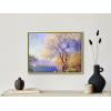 imageWieco Art Canvas Wall Art Antibes Seen from The Salis Garden 1988 by Claude Monet Oil Paintings Reproduction Modern Canvas PrintsArtwork on Canvas for Home Office DecorationsFramed