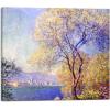 imageWieco Art Canvas Wall Art Antibes Seen from The Salis Garden 1988 by Claude Monet Oil Paintings Reproduction Modern Canvas PrintsArtwork on Canvas for Home Office DecorationsGallery Wrapped