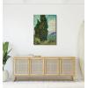 imageWieco Art Cypresses by Van Gogh Classic Canvas Prints Wall Art Famous Oil Paintings Green Tree Picture Ready to Hang for Home Decorations Modern Abstract Forest Landscape Artwork32L x 24W