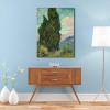 imageWieco Art Cypresses by Van Gogh Classic Canvas Prints Wall Art Famous Oil Paintings Green Tree Picture Ready to Hang for Home Decorations Modern Abstract Forest Landscape Artwork32L x 24W