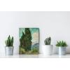 imageWieco Art Cypresses by Van Gogh Classic Canvas Prints Wall Art Famous Oil Paintings Green Tree Picture Ready to Hang for Home Decorations Modern Abstract Forest Landscape Artwork16L x 12W