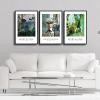 imageWieco Art Framed Canvas Wall Art Set of 3 Henri Matisse Posters The Terrace StTropez The Window Moroccan Landscape Matisse Prints Posters for Home Decorations Black Frame FHM0104060X3BF29T