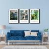 imageWieco Art Framed Canvas Wall Art Set of 3 Henri Matisse Posters The Terrace StTropez The Window Moroccan Landscape Matisse Prints Posters for Home Decorations Black Frame FHM0104060X3BF29T