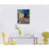imageWieco Art Framed Wall Art Canvas Prints of Cafe Terrace at Night Canvas Prints Wall Art by Van Gogh Paintings Reproduction Abstract Artwork for Wall Decor Golden Frame247L x 207W