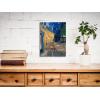 imageWieco Art Framed Wall Art Canvas Prints of Cafe Terrace at Night Canvas Prints Wall Art by Van Gogh Paintings Reproduction Abstract Artwork for Wall Decor Golden Frame16L x 12W