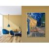 imageWieco Art Framed Wall Art Canvas Prints of Cafe Terrace at Night Canvas Prints Wall Art by Van Gogh Paintings Reproduction Abstract Artwork for Wall Decor Golden Frame40L x 30W