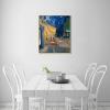 imageWieco Art Framed Wall Art Canvas Prints of Cafe Terrace at Night Canvas Prints Wall Art by Van Gogh Paintings Reproduction Abstract Artwork for Wall Decor Golden Frame247L x 207W