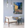 imageWieco Art Framed Wall Art Canvas Prints of Cafe Terrace at Night Canvas Prints Wall Art by Van Gogh Paintings Reproduction Abstract Artwork for Wall Decor Golden Frame32L x 24W