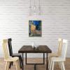 imageWieco Art Framed Wall Art Canvas Prints of Cafe Terrace at Night Canvas Prints Wall Art by Van Gogh Paintings Reproduction Abstract Artwork for Wall Decor Golden Frame17L x 13W