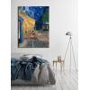 imageWieco Art Framed Wall Art Canvas Prints of Cafe Terrace at Night Canvas Prints Wall Art by Van Gogh Paintings Reproduction Abstract Artwork for Wall Decor Golden Frame32L x 24W