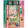 imageWieco Art Framed Wall Art View of Collioure 1905 by Henri Mattise Abstract Colorful Art Matisse Posters Canvas Prints for Wall and Home Office Decorations Bronze Gold FramePink1